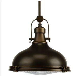 Progress Lighting Fresnel Lens 1-Light Oil Rubbed